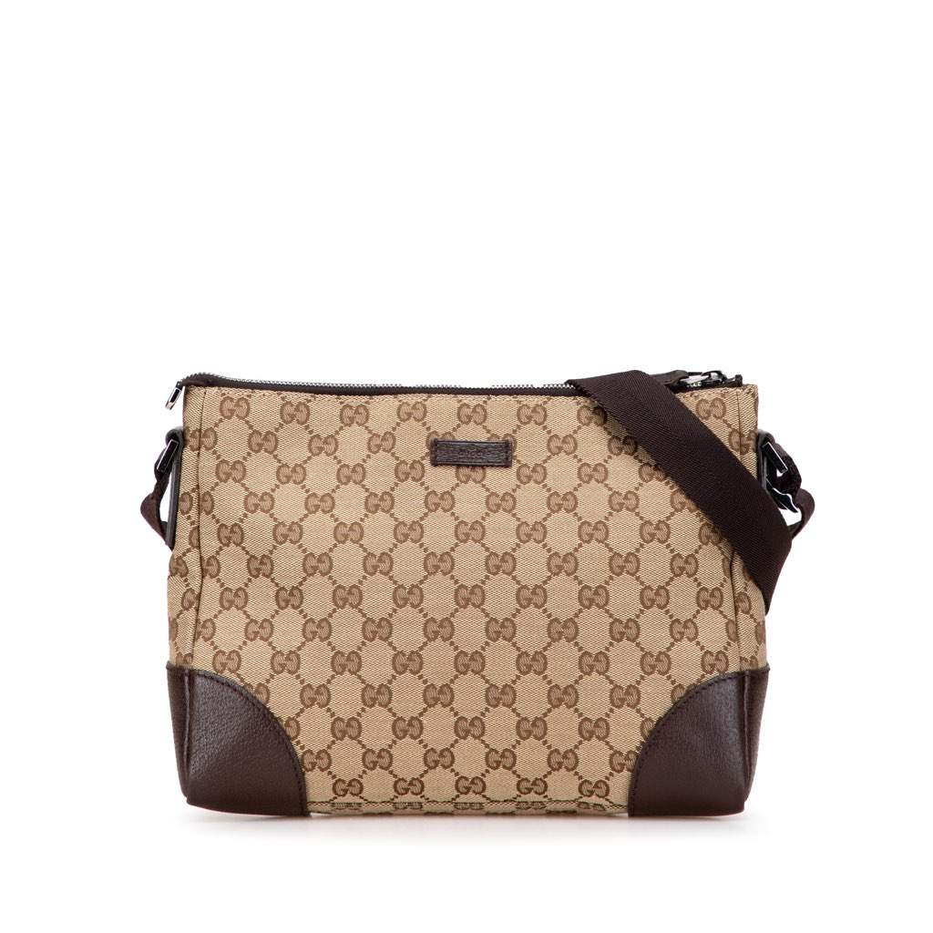Gucci GG Canvas Crossbody Brown Canvas Very good - Front View