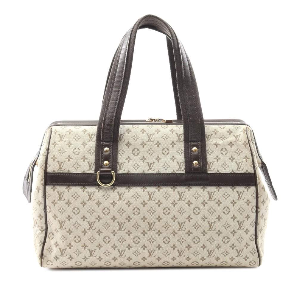 Louis Vuitton Monogram Mini Lin Josephine GM Brown Canvas Good condition - Front View