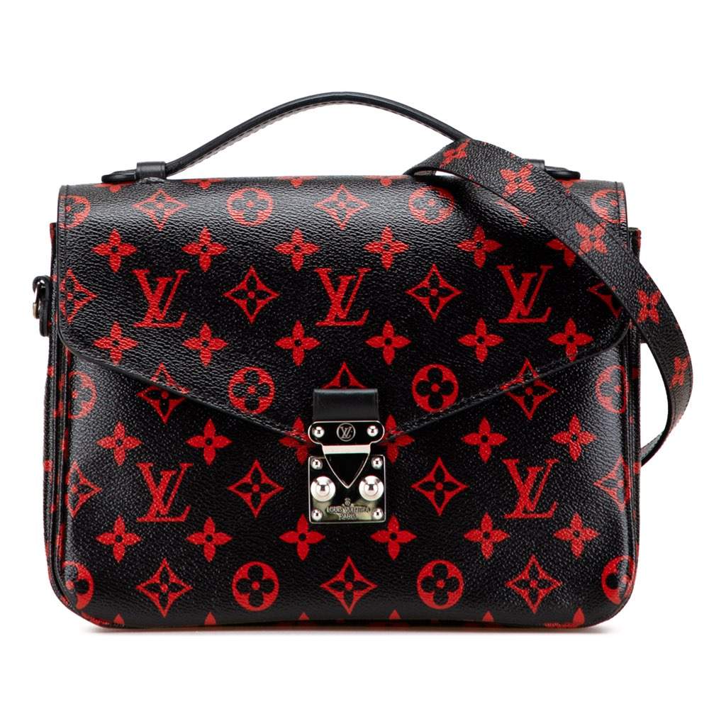 Louis Vuitton Monogram Infrarouge Pochette Metis Black Canvas Very good - Front View