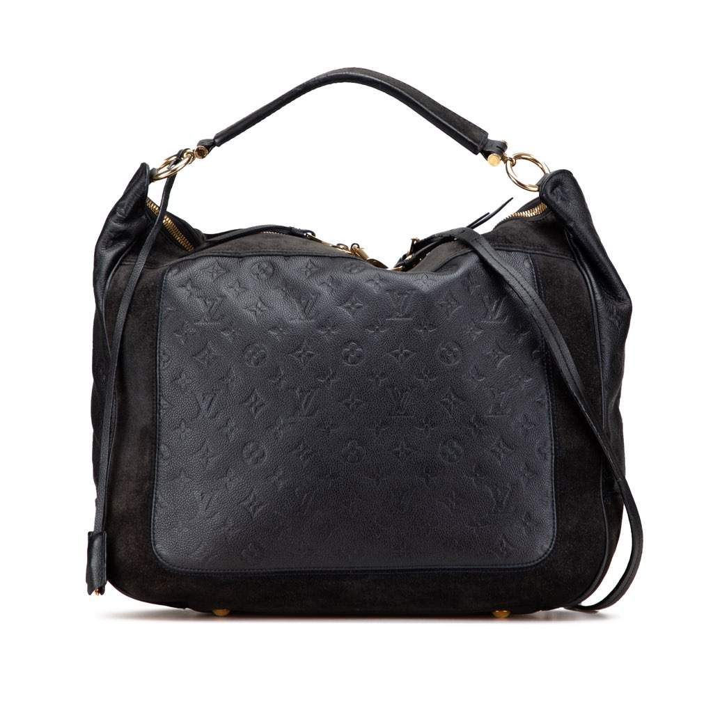 Louis Vuitton Monogram Empreinte Audacieuse GM Blue Leather Good condition - Front View