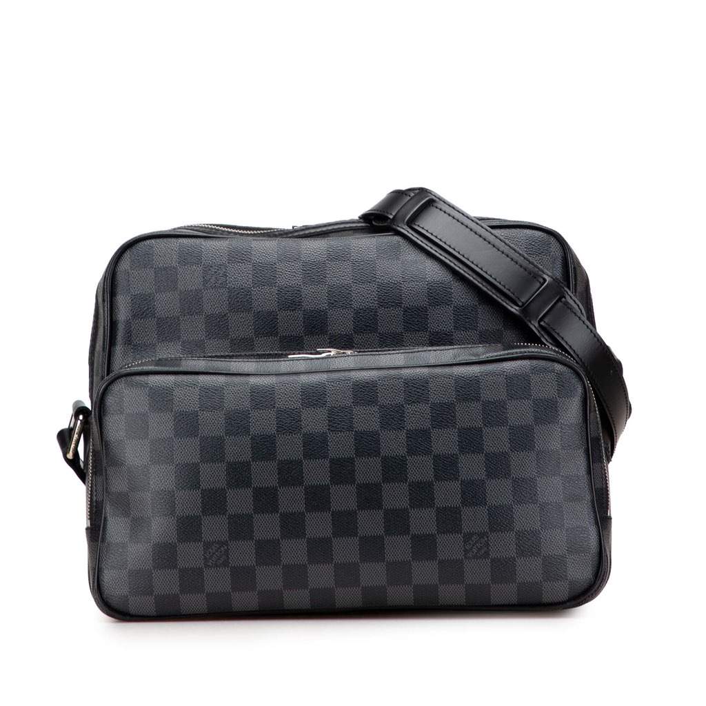 Louis Vuitton Damier Graphite Sac Leoh Black Canvas Good condition - Front View