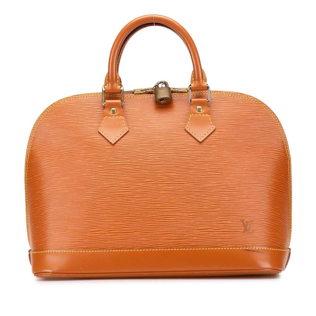Louis Vuitton Epi Alma PM Brown Leather Very good condition - Front View