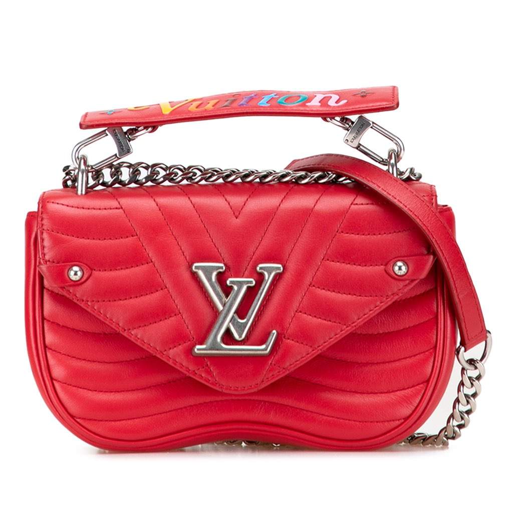 Louis Vuitton New Wave Chain Bag PM Red Leather Very good - Front View