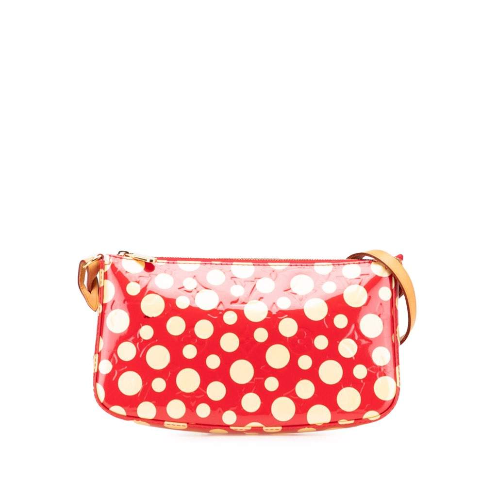 Louis Vuitton Yayoi Kusama Monogram Vernis Dots Infinity Pochette Accessoires Red Leather Very good - Front View
