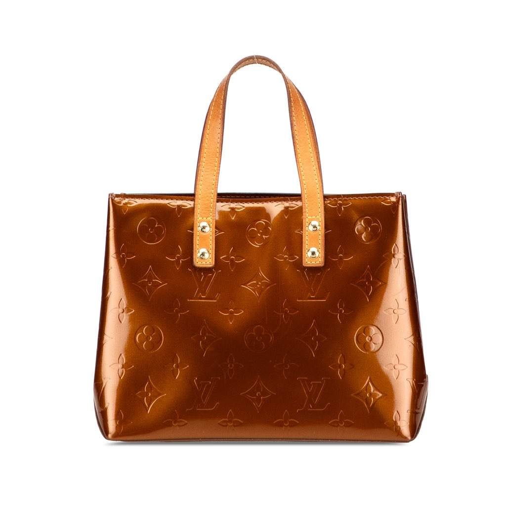 Louis Vuitton Monogram Vernis Reade PM Brown Leather Good - Front View