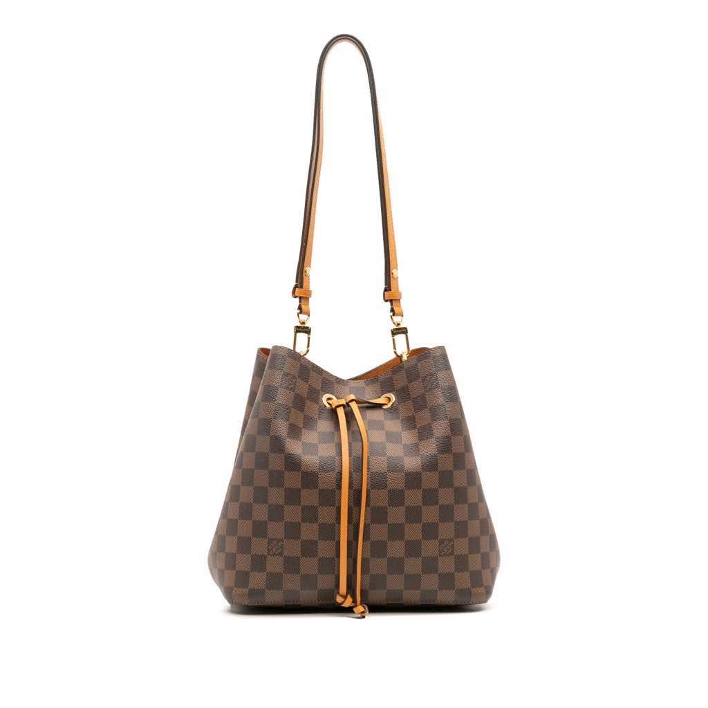 Louis Vuitton Damier Ebene Neonoe MM Brown Canvas Good condition - Front View