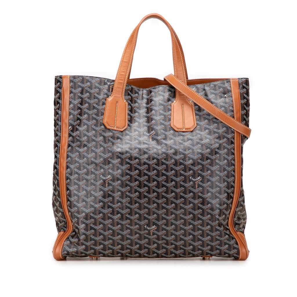 Goyard Goyardine Voltaire Black Canvas Good - Front View