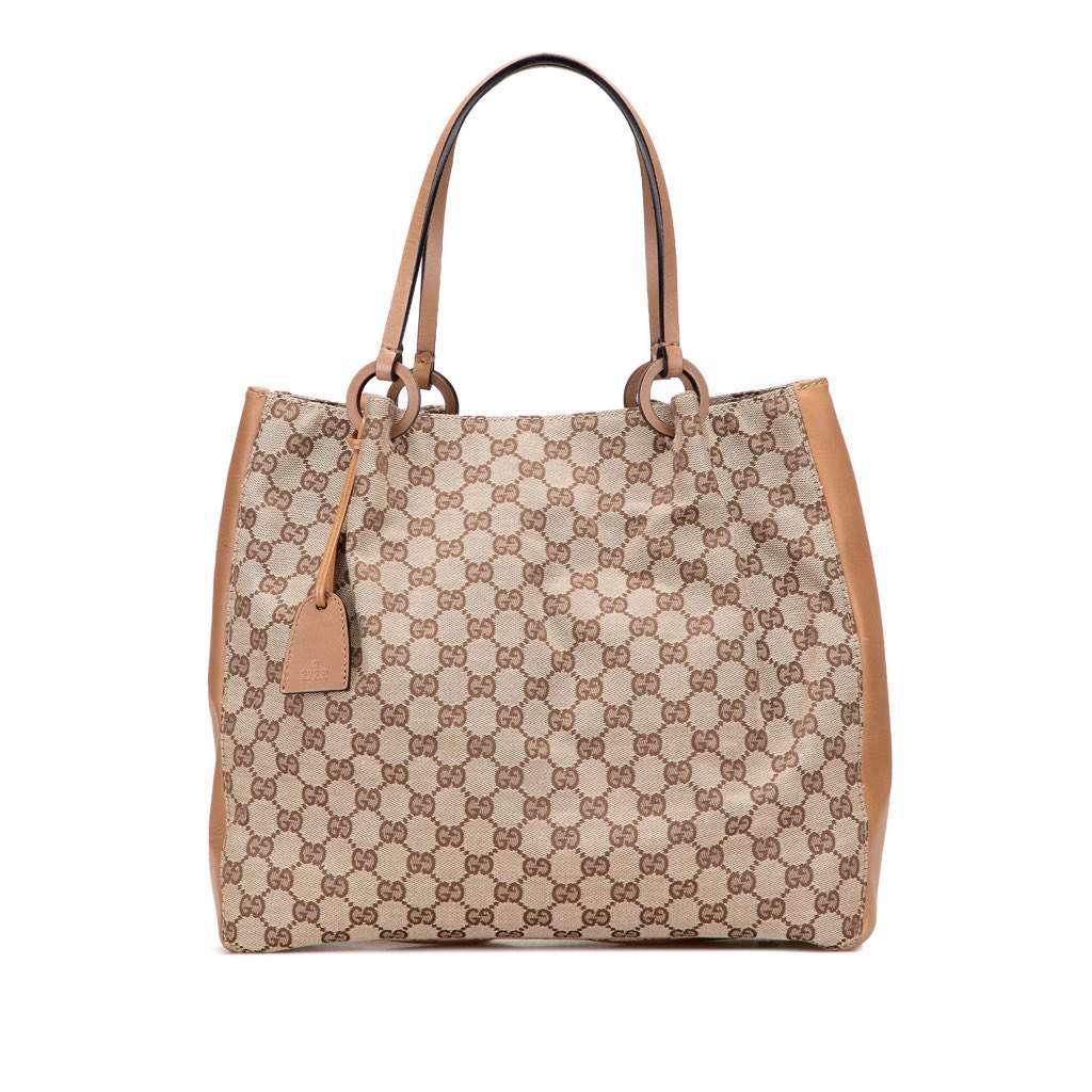 Gucci GG Canvas Tote Brown Canvas Good condition - Front View
