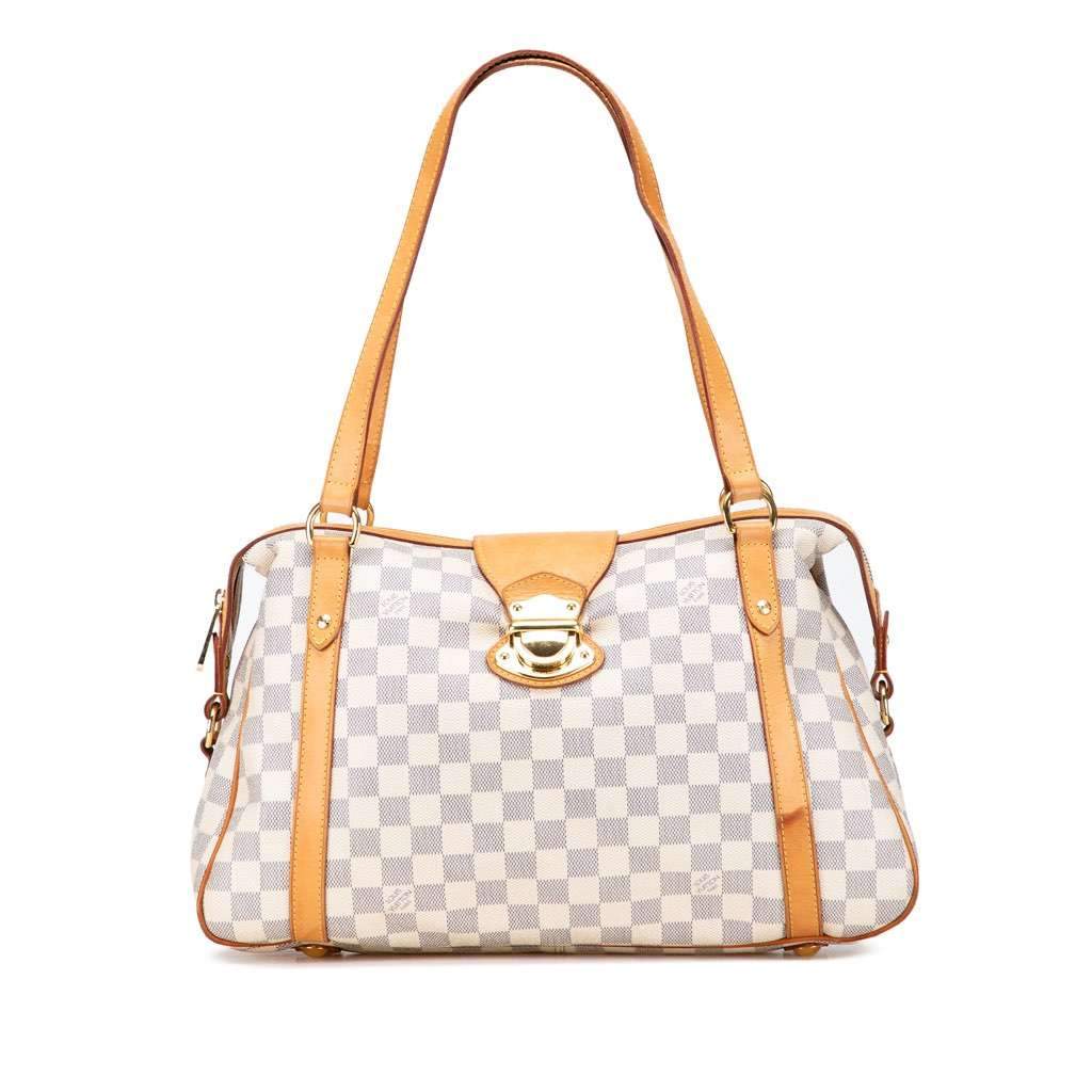 Louis Vuitton Damier Azur Stresa PM White Canvas Good - Front View
