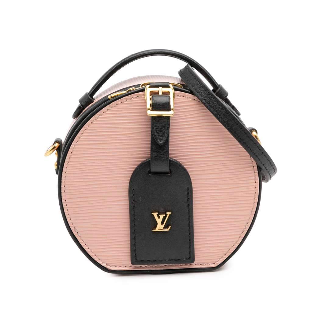 Louis Vuitton Epi Mini Boite Chapeau Pink Leather Very good - Front View