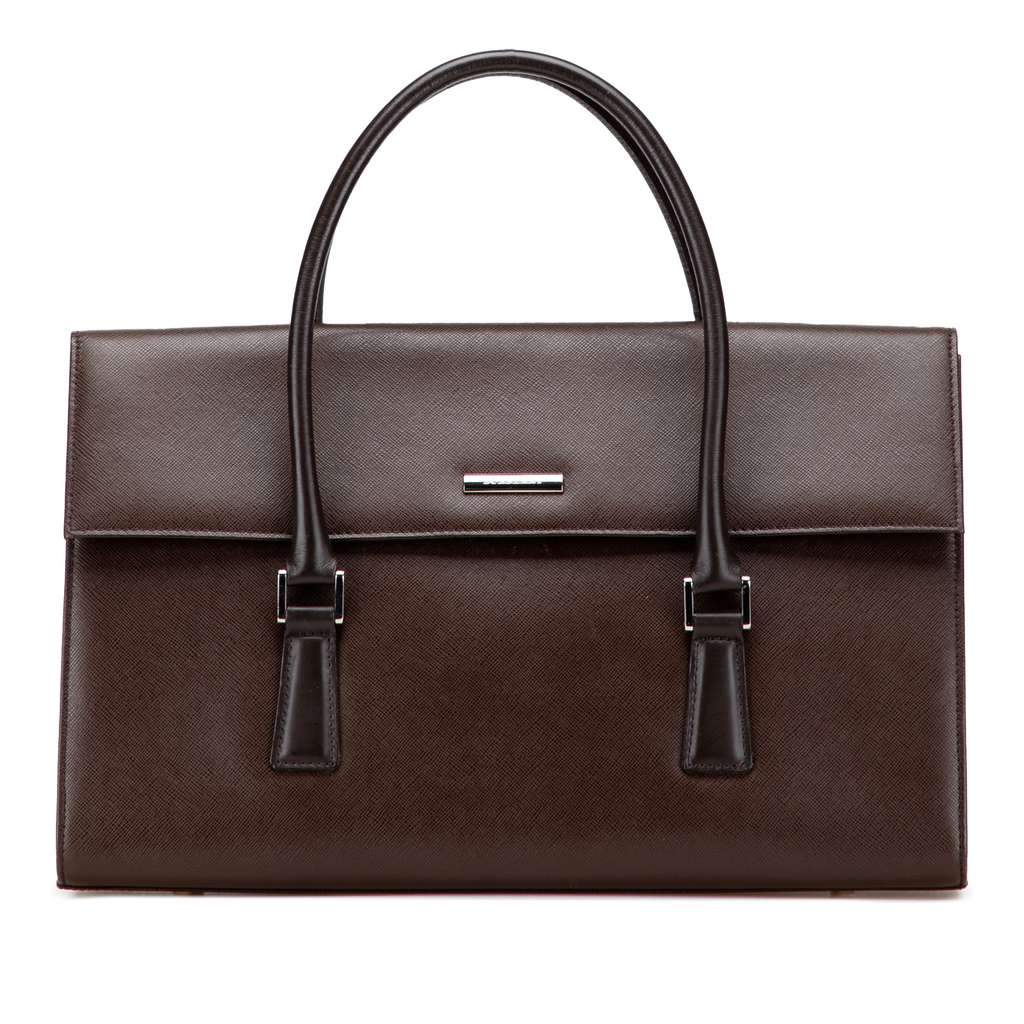 Burberry Leather Handbag Brown Leather Good condition - Front View
