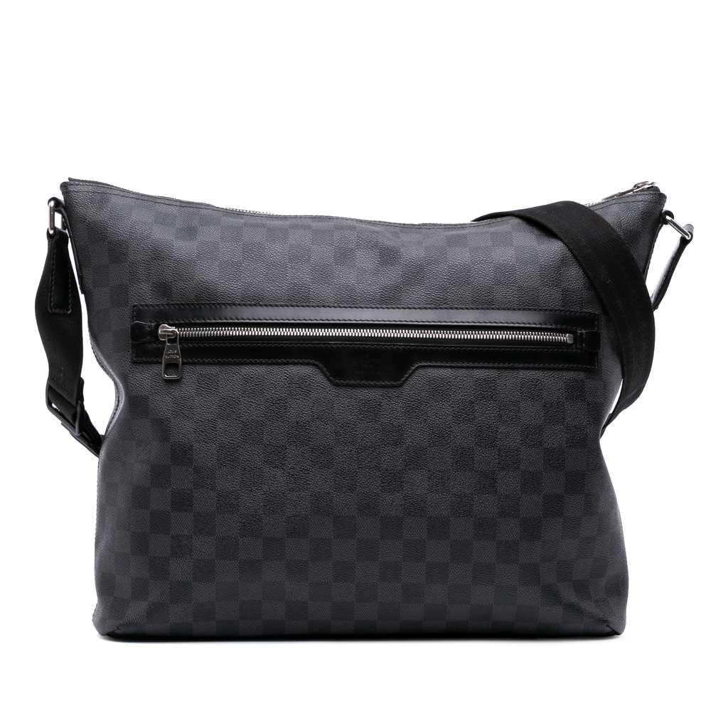 Louis Vuitton Damier Graphite Mick MM Black Good - Front View