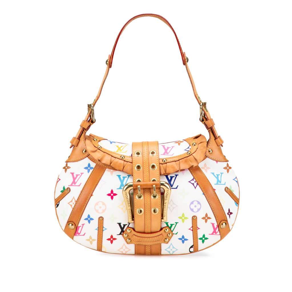 Louis Vuitton Monogram Multicolore Leonor White Very good condition - Front View