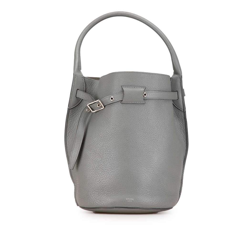Celine Leather Big Bag Bucket Brown Leather Very good - Front View