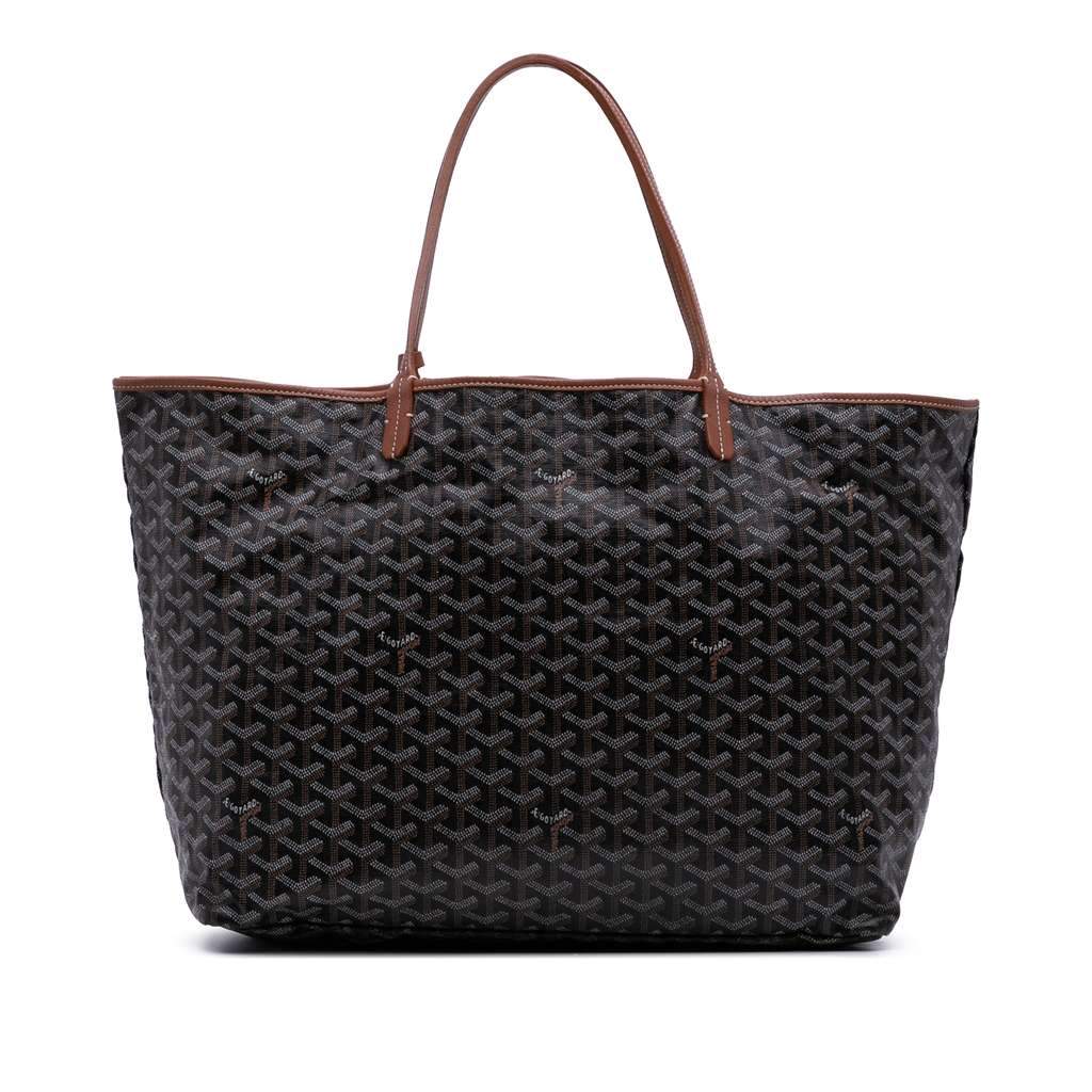 Goyard Goyardine Saint Louis GM Black Canvas Very good condition - Front View