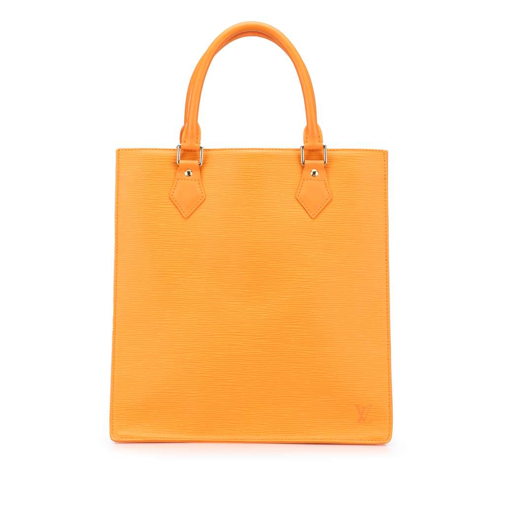 Louis Vuitton Epi Sac Plat PM Orange Leather Very good - Front View