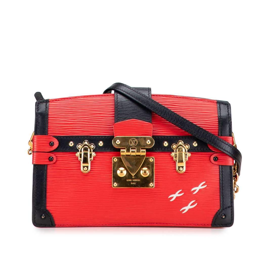 Louis Vuitton Epi Trunk Clutch Red Leather Very good - Front View