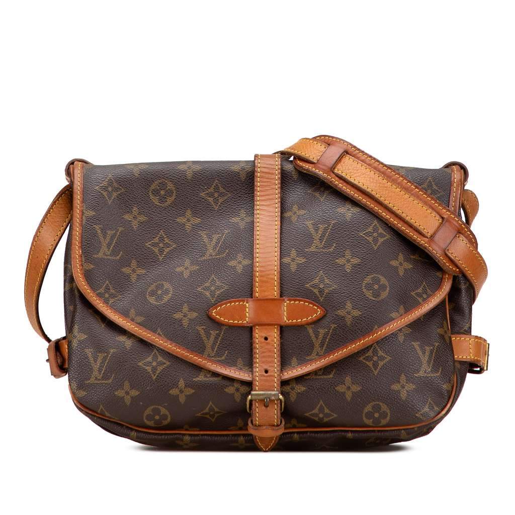 Louis Vuitton Monogram Saumur 30 Brown Fair - Front View