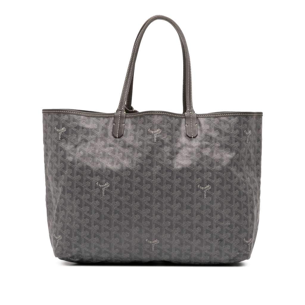 Goyard Goyardine Saint Louis PM Grey Canvas Good condition - Front View
