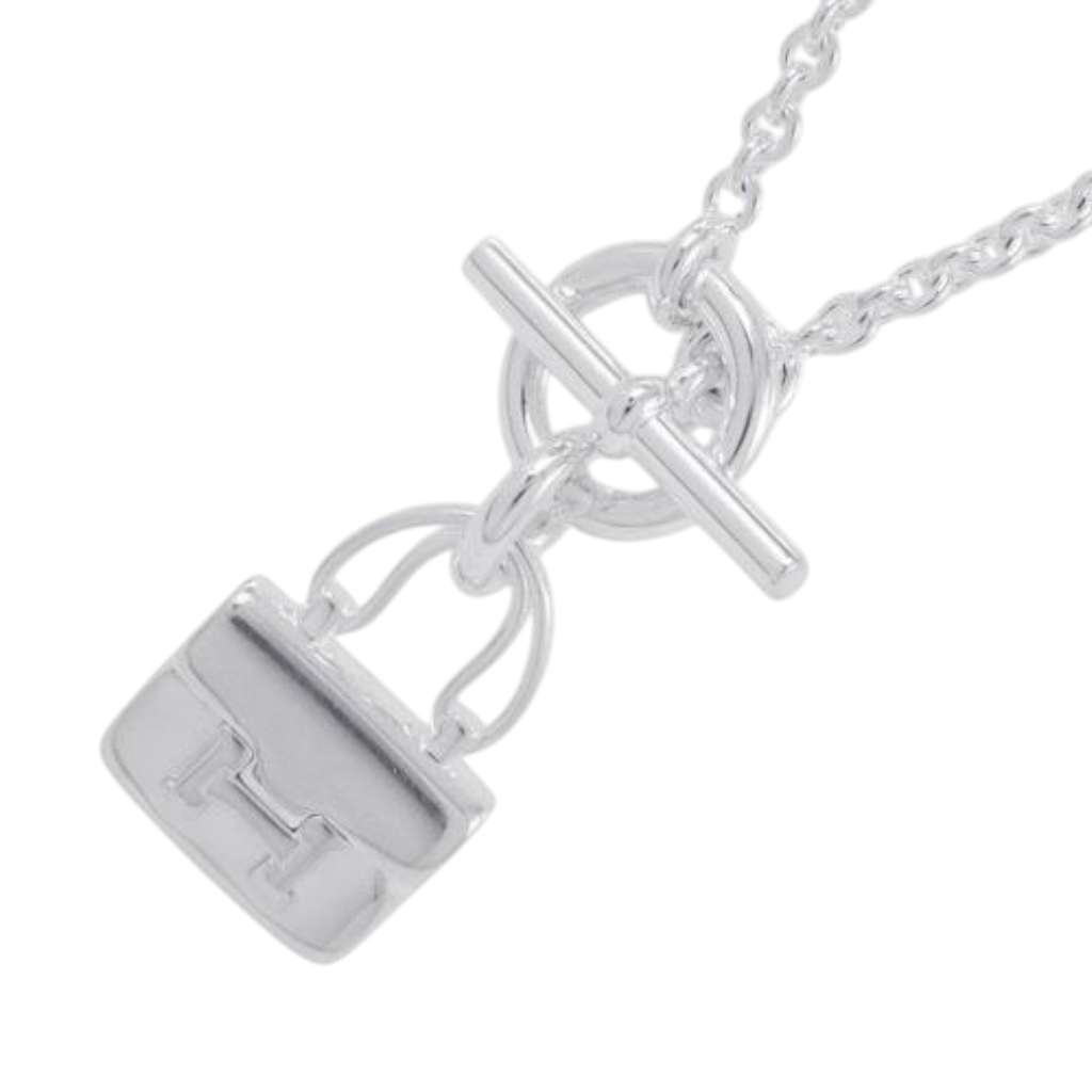 Hermès Sterling Silver Amulettes Constance Bracelet Silver Silver Good condition - Front View
