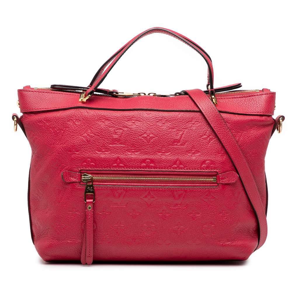 Louis Vuitton Monogram Empreinte Bastille PM Red Leather Very good - Front View