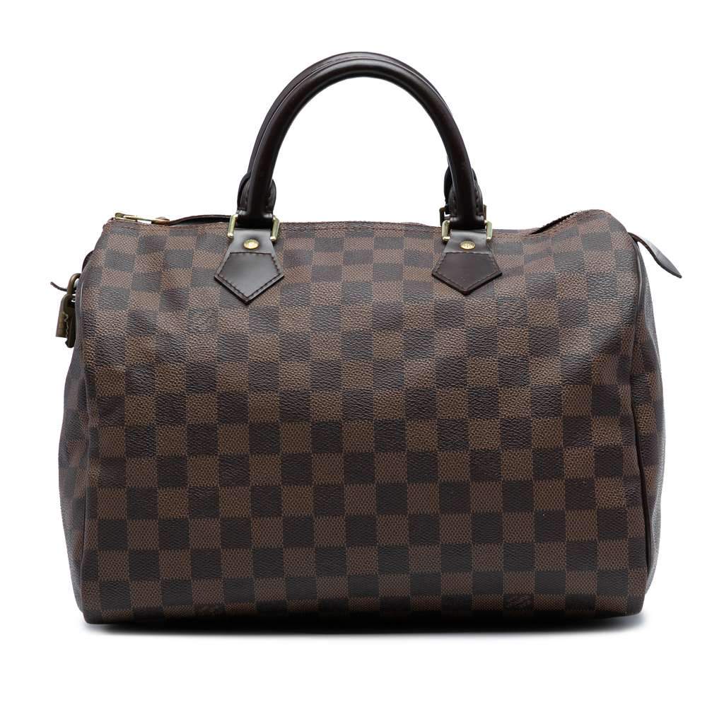 Louis Vuitton Damier Ebene Speedy 30 Brown Good condition - Front View