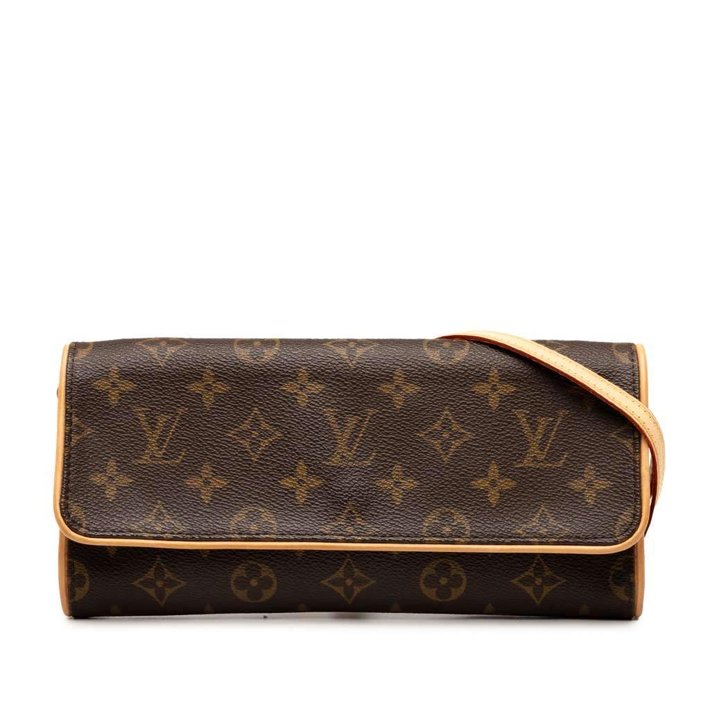 Louis Vuitton Monogram Pochette Twin GM Brown Very good - Front View