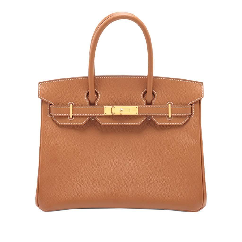 Hermès Epsom Birkin Retourne 30 Brown Leather Good condition - Front View