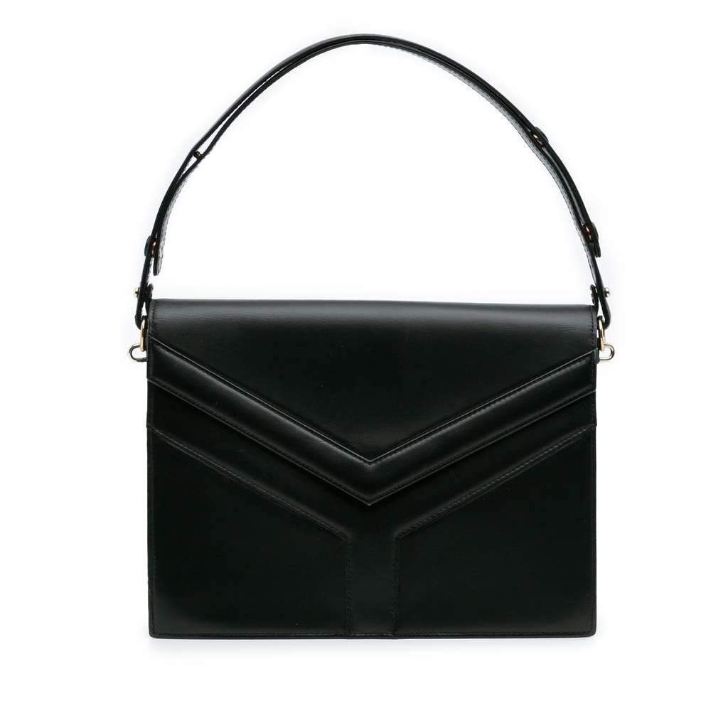 Saint Laurent Leather Handbag Black Leather Very good condition - Front View
