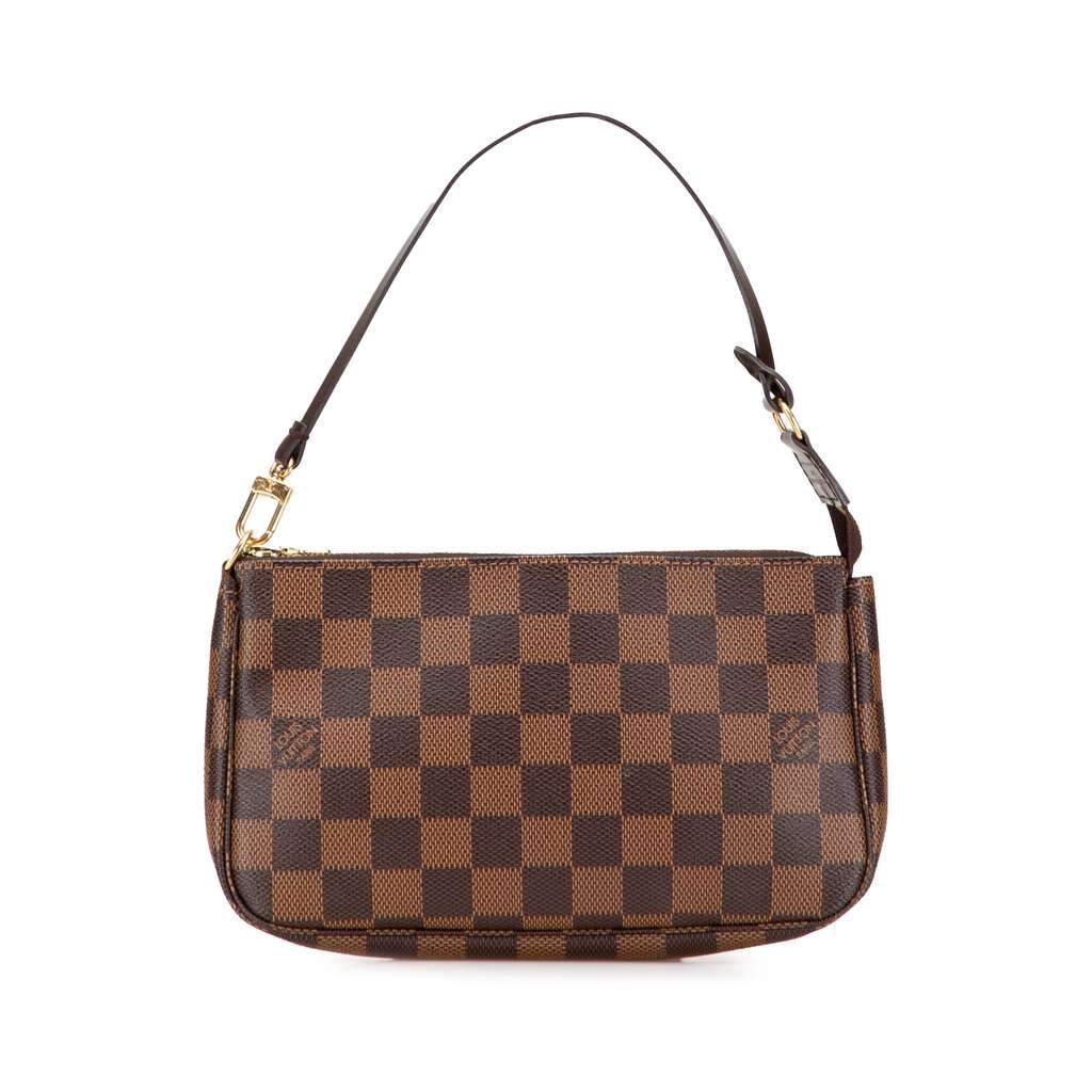 Louis Vuitton Damier Ebene Pochette Accessoires Brown Canvas Very good - Front View