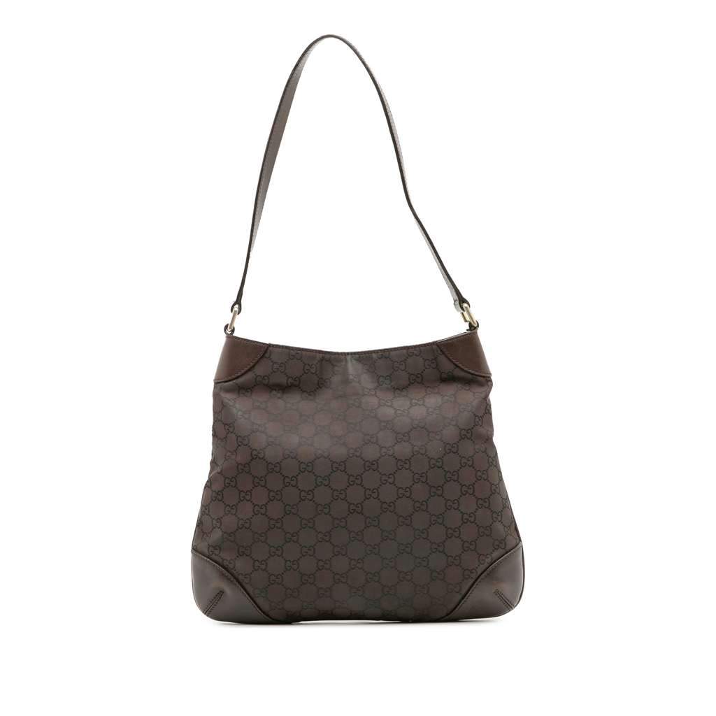 Gucci GG Canvas Shoulder Bag Brown Canvas Good condition - Front View
