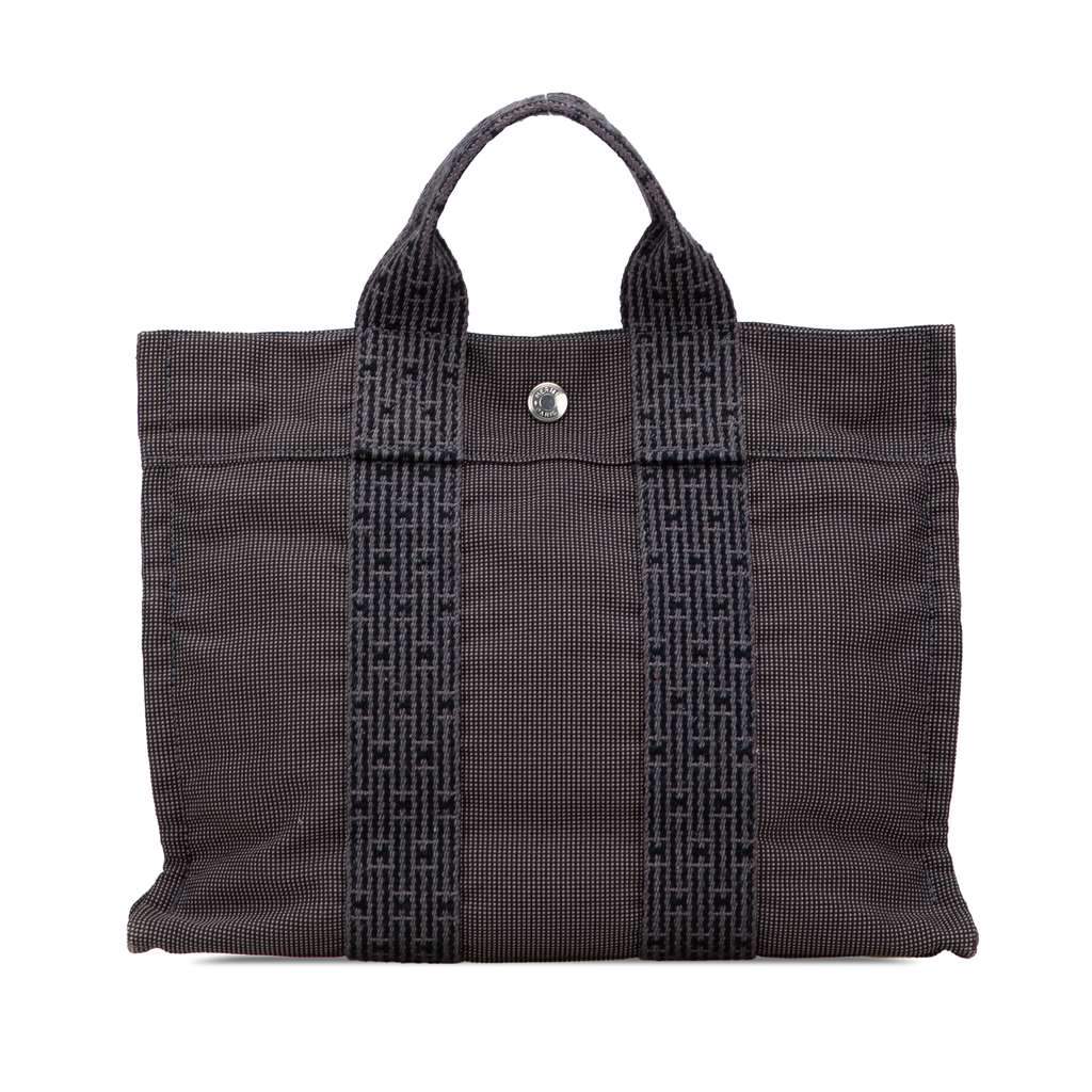 Hermès Canvas Herline PM Grey Canvas Good condition - Front View