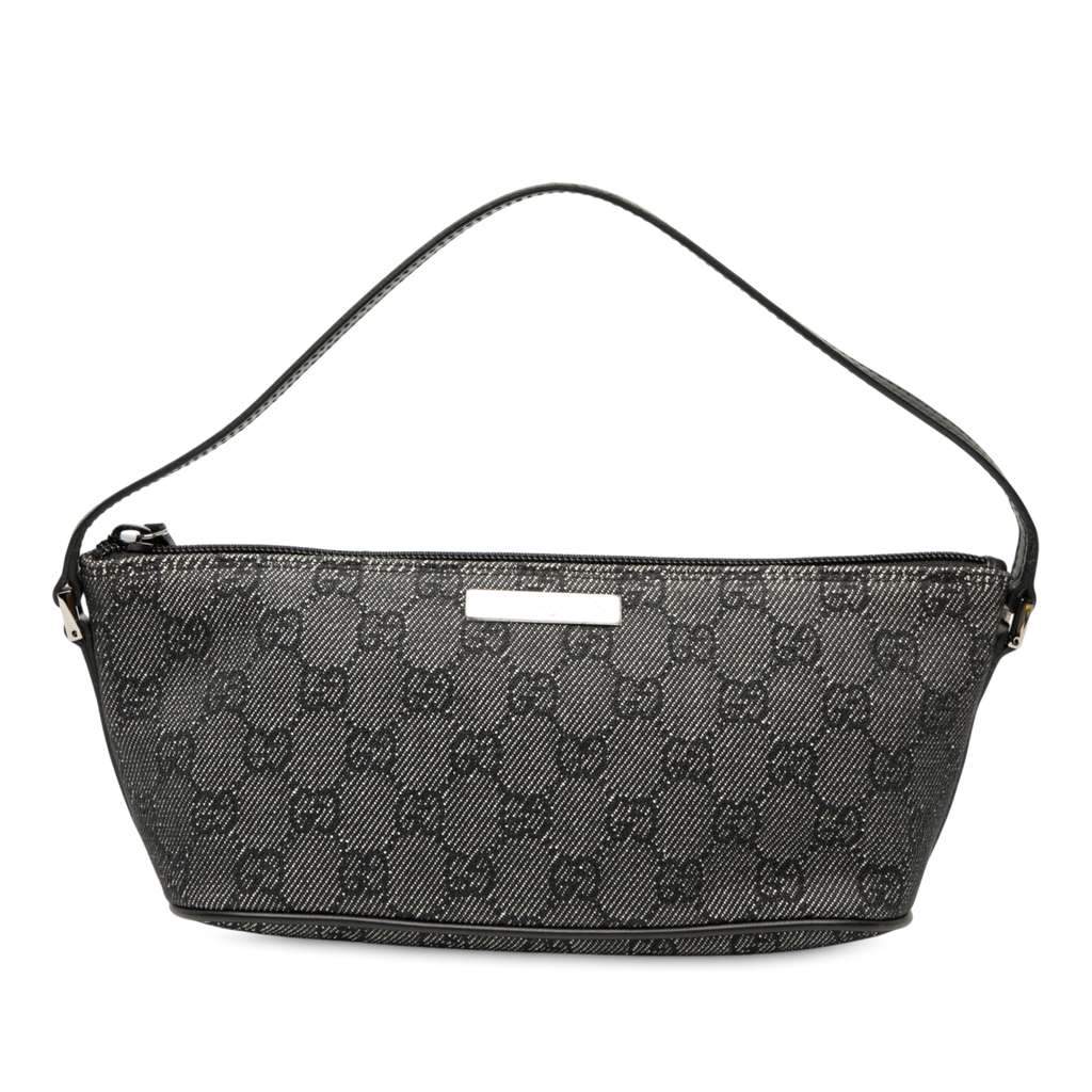 Gucci GG Denim Boat Grey Denim Good - Front View
