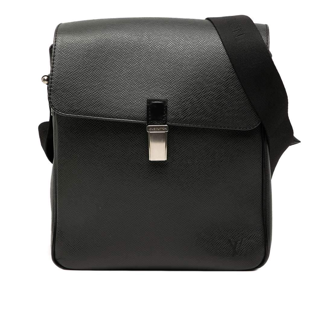 Louis Vuitton Taiga Yaranga Black Leather Good - Front View