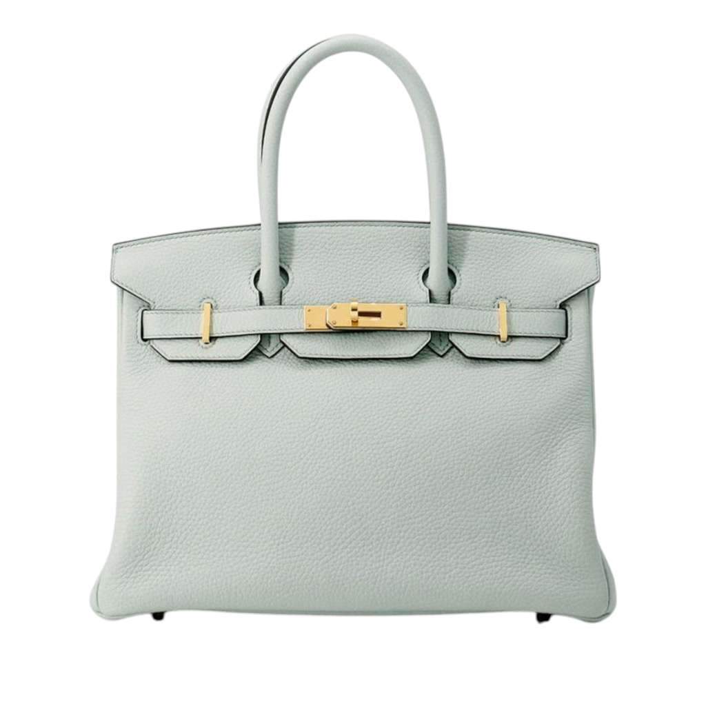 Hermès Togo Birkin Retourne 30 Blue Leather Good condition - Front View