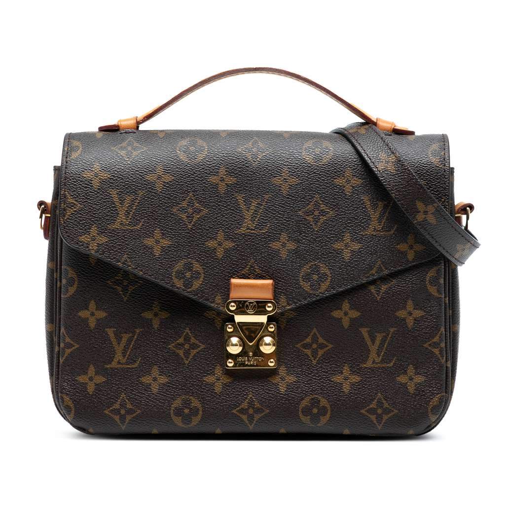 Louis Vuitton Monogram Pochette Metis Brown Good condition - Front View