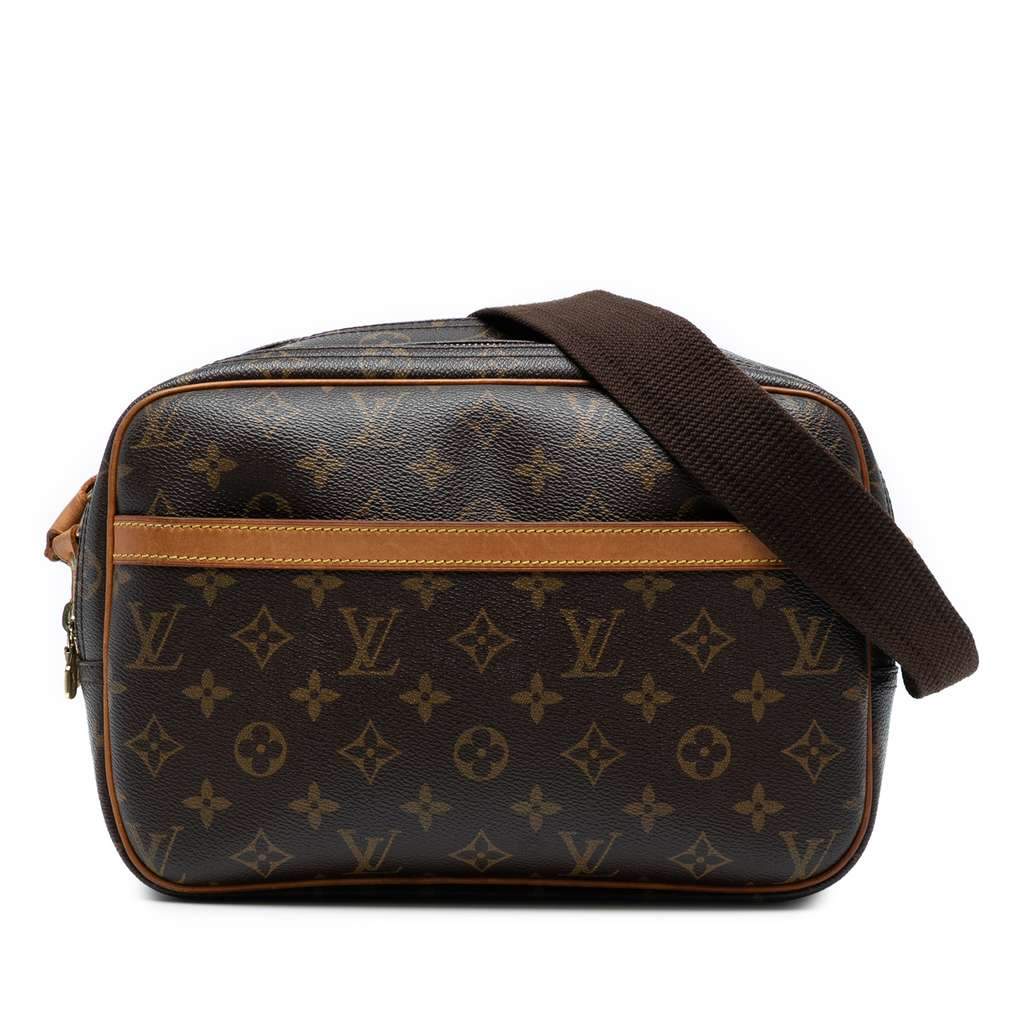 Louis Vuitton Monogram Reporter PM Brown Fair condition - Front View