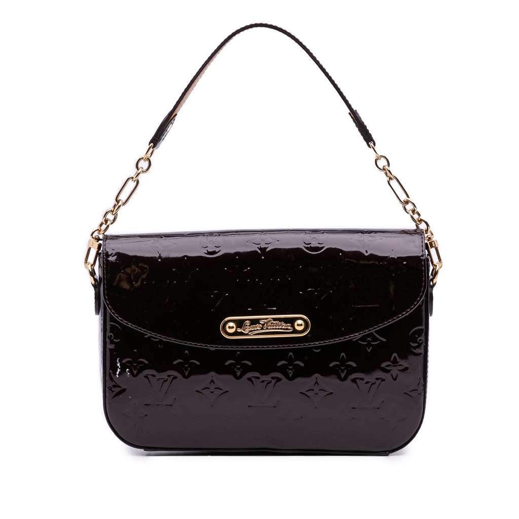 Louis Vuitton Monogram Vernis Rodeo Drive Purple Leather Good condition - Front View