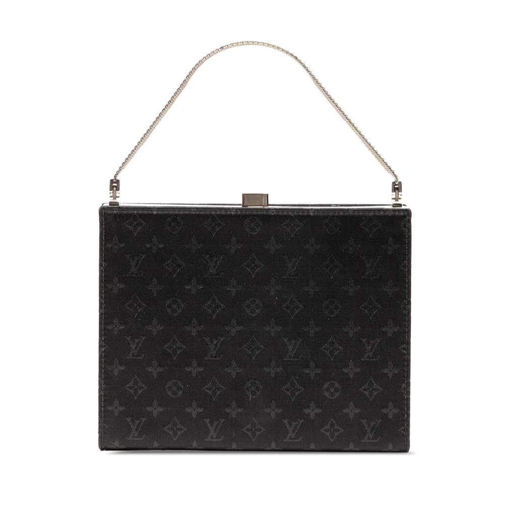 Louis Vuitton Monogram Satin Ange PM Black Satin Very good - Front View