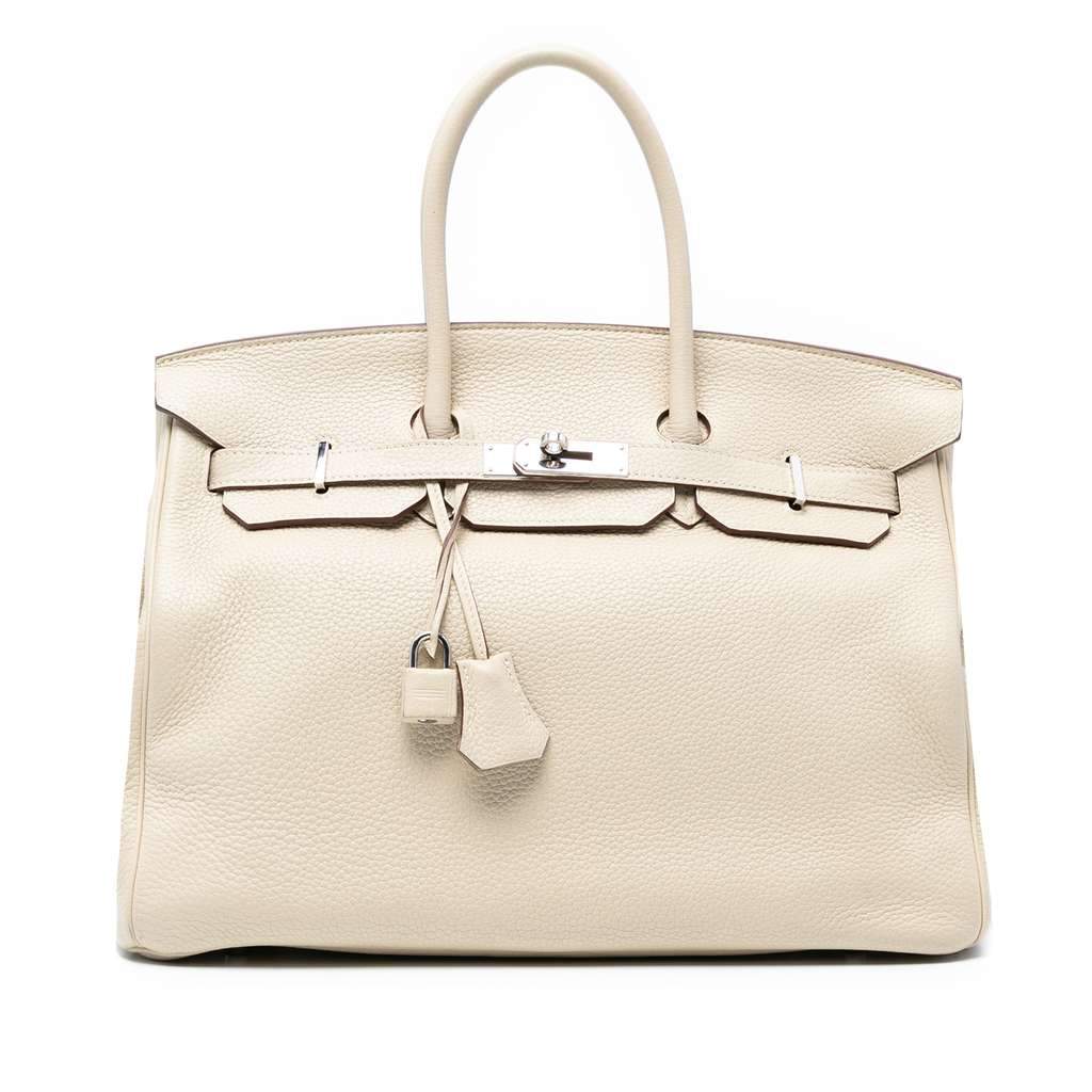 Hermès Togo Birkin Retourne 35 Brown Leather Good condition - Front View