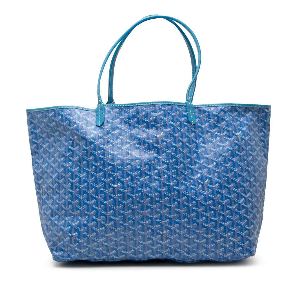 Goyard Goyardine Saint Louis GM Blue Canvas Good - Front View