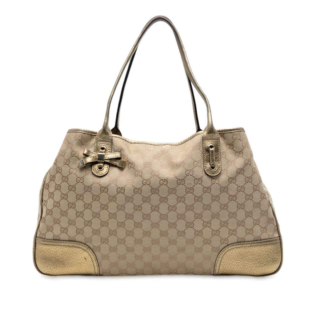 Gucci GG Canvas Princy Tote Brown Canvas Good condition - Front View