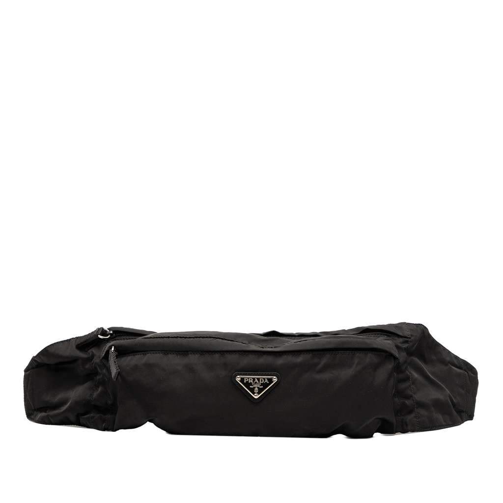 Prada Tessuto Belt Bag Black Good condition - Front View