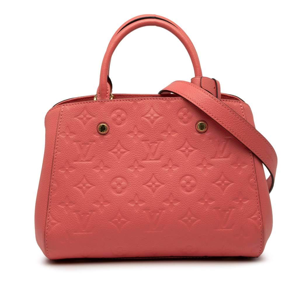 Louis Vuitton Monogram Empreinte Montaigne BB Pink Leather Very good - Front View