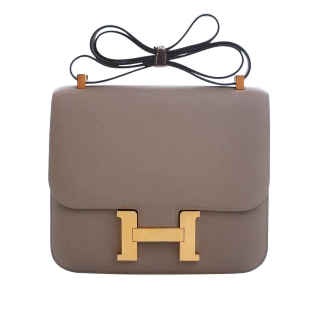 Hermès Epsom Constance 24 Brown Leather Very good - Front View