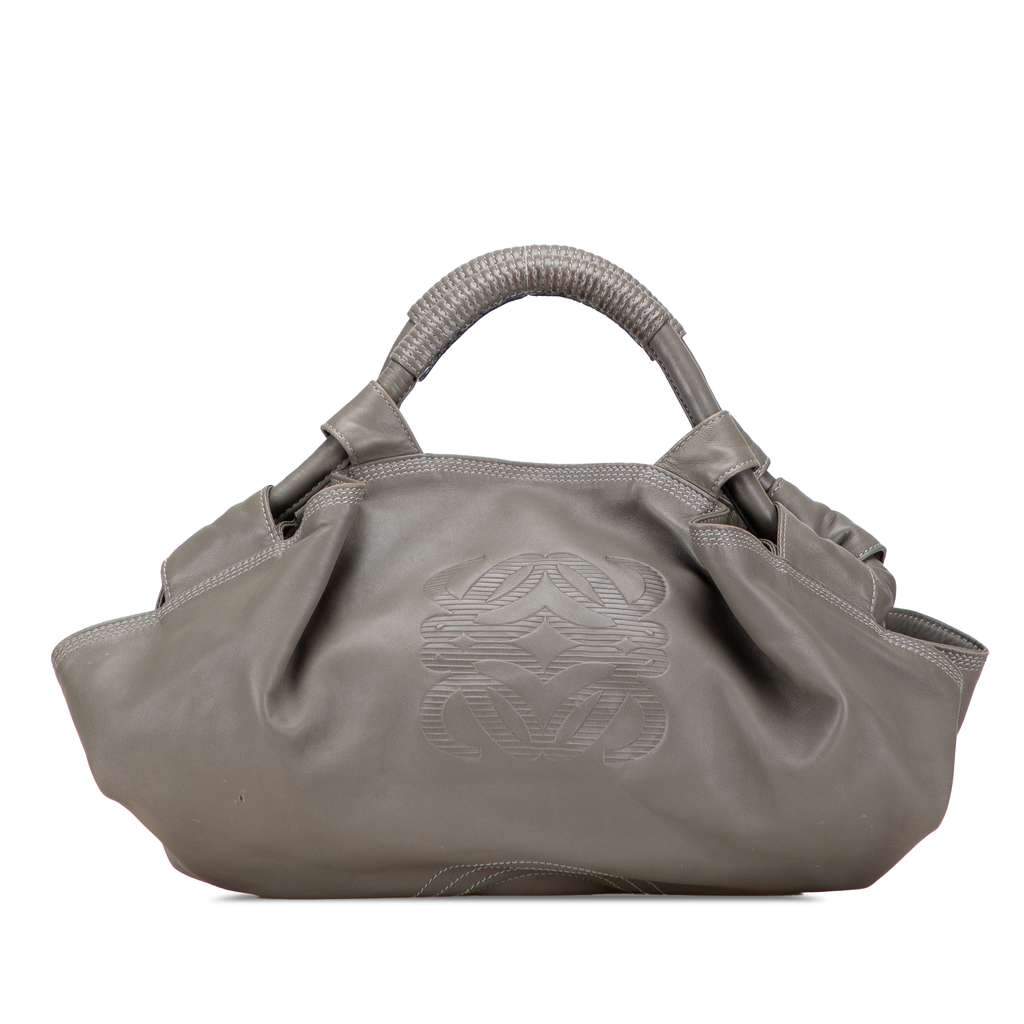 Loewe Nappa Aire Grey Leather Good - Front View