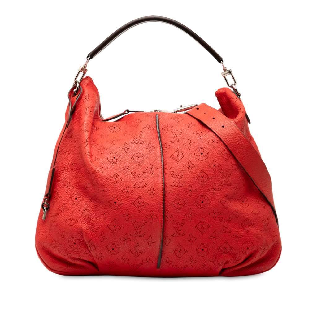 Louis Vuitton Monogram Mahina Selene MM Red Leather Very good - Front View