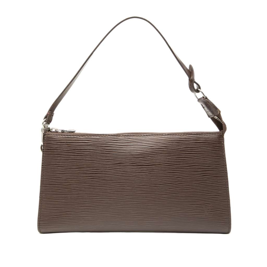 Louis Vuitton Epi Pochette Accessoires Brown Leather Very good condition - Front View