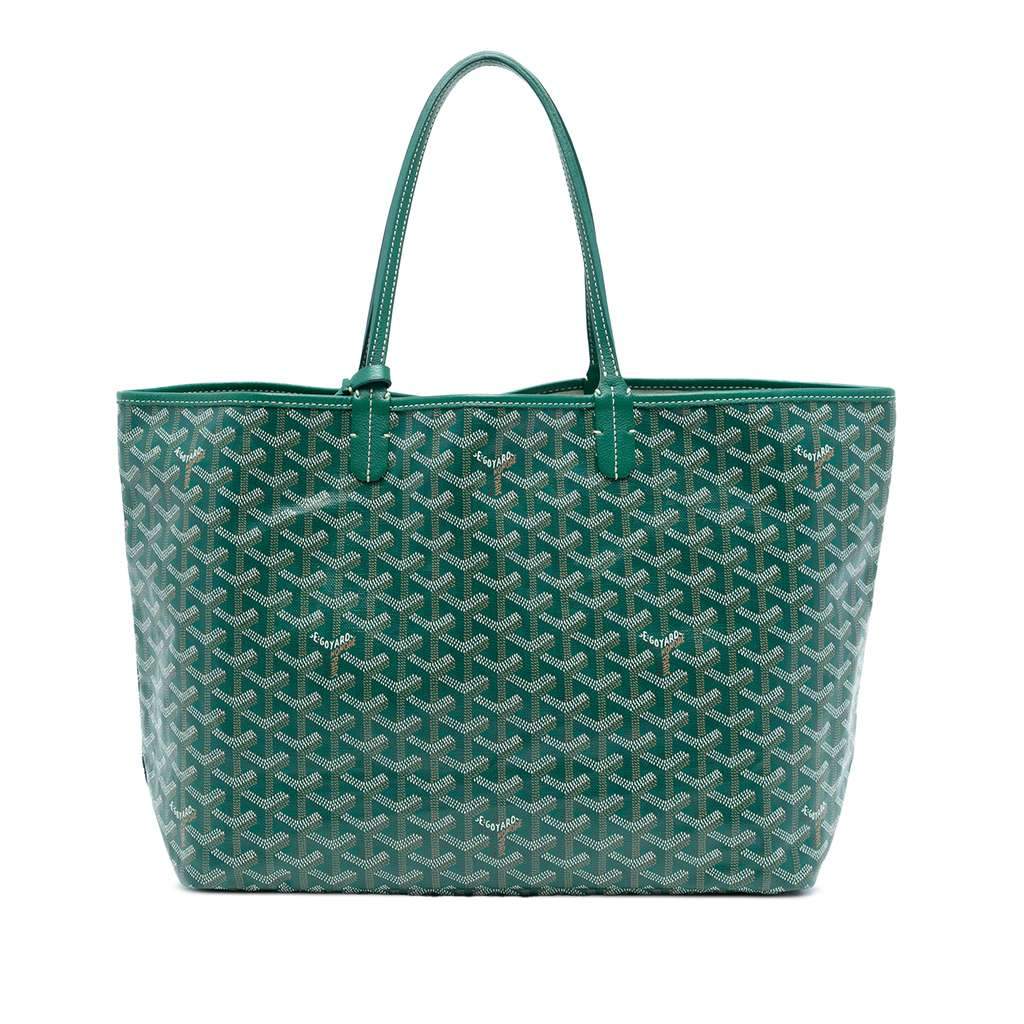 Goyard Goyardine Saint Louis PM Green Canvas Good - Front View