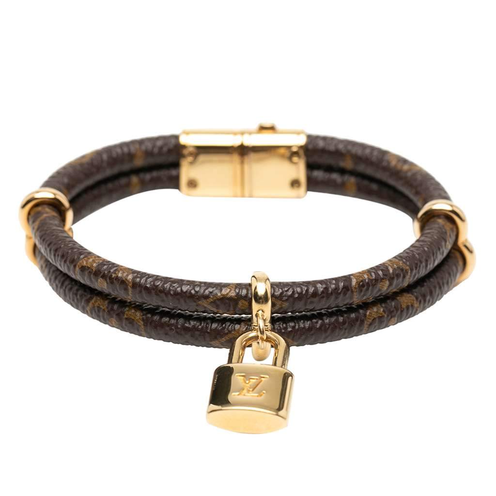 Louis Vuitton Monogram Keep It Twice Bracelet 19 Brown Very good condition - Front View